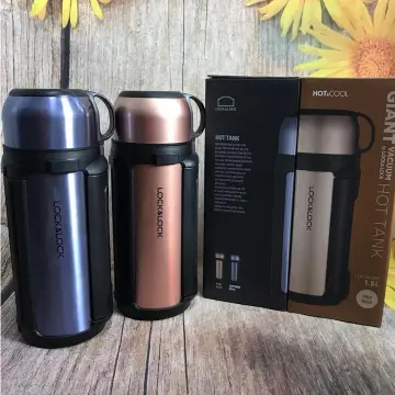 Locknlock 1.8L New Giant Hot Tank Vacuum Insulated Stainless Steel Water  Bottle