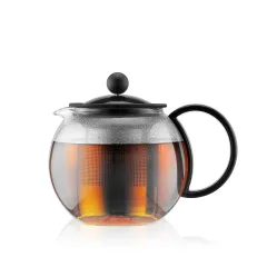 Bodum Assam Tea Press with S/S Filter, 1.0 L, 34 oz Black