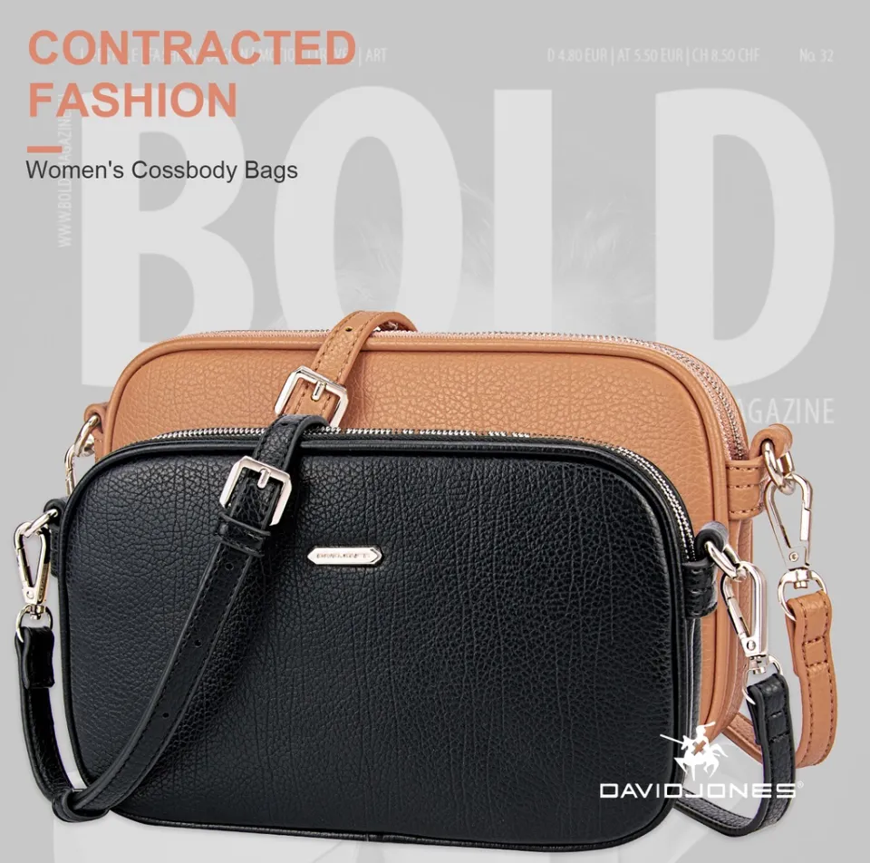 Shop Attack - David jones Paris sling bags for women shoulder bag body bag  ladies crossbody bag leather handbag on sale branded original new 2021  Korean Price: ₱621.50 Link Here:  👈😉