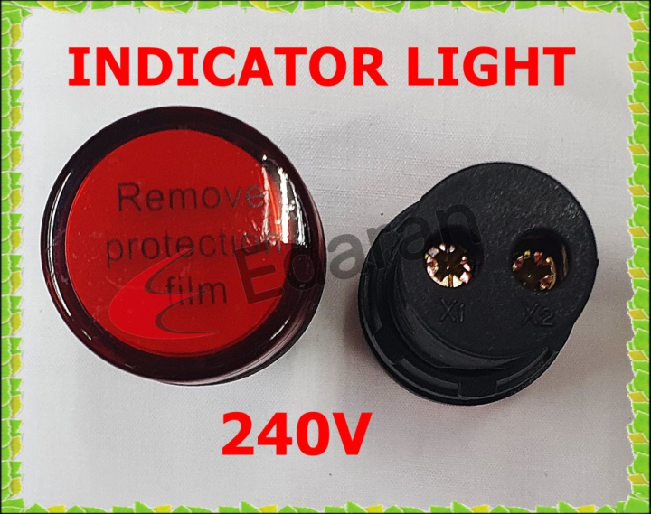 SKL AD22-22DS/R INDICATOR LIGHT AC (LED) 22MM - RED (240V , 24V) | Lazada