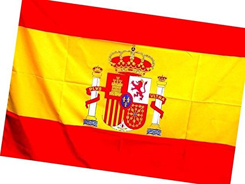 Bandera de España Grande y Aplaudidores  Incluye 1 Bandera Sin Escudo y 1  par de