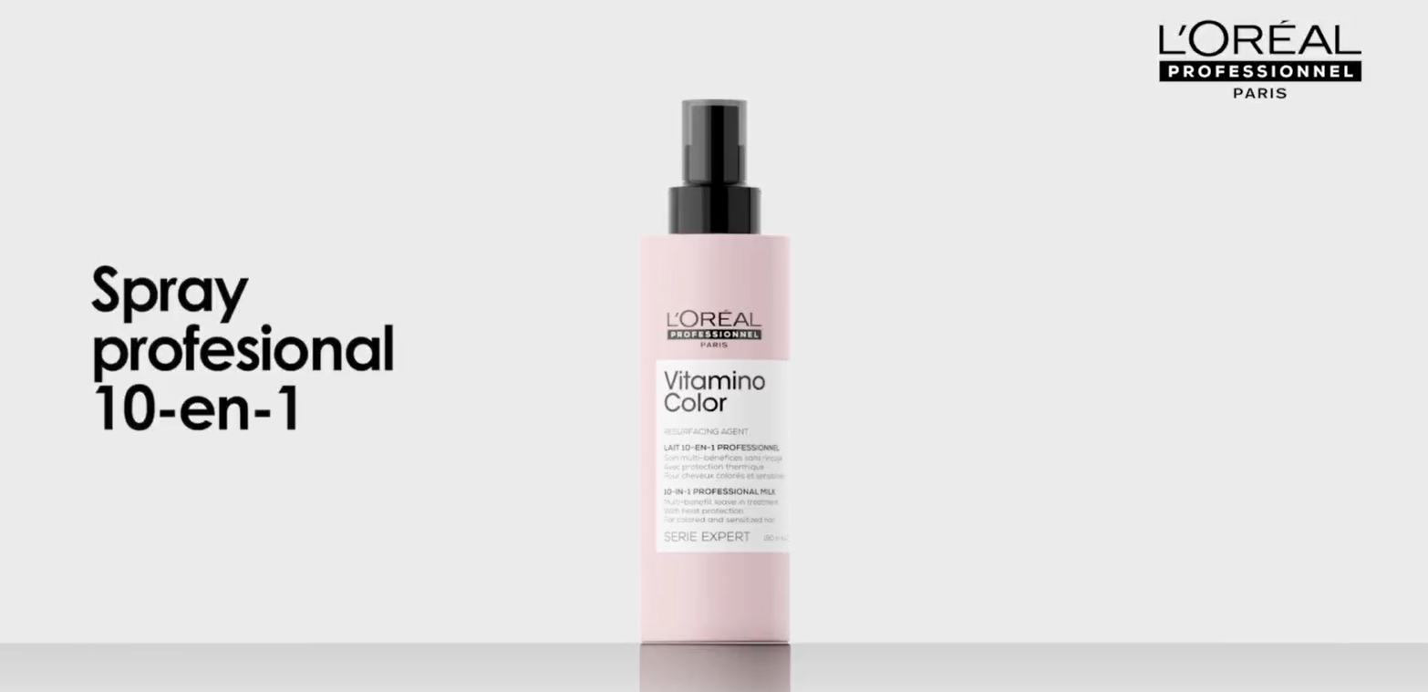 L'Oréal Professionnel - L’Oréal Professionnel | Tratamiento 10 en 1 Vitamino Color 190ml | Con Resveratrol para cabellos teñidos | SERIE EXPERT |  Tratamiento 10 en 1 Vitamino Color perfeccionador multiusos para cabello coloreado.