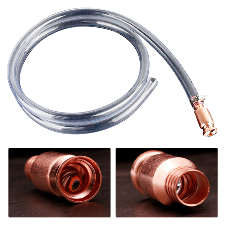 Manual Suction Pipe Gas Siphon Pump Gasoline Fuel Water Shaker Siphon