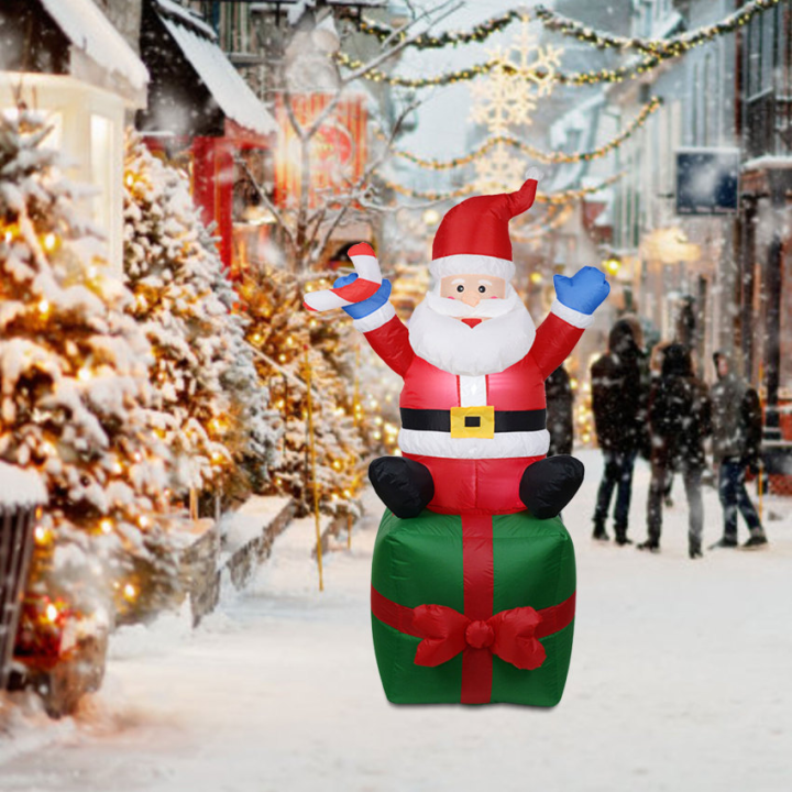 1-8เมตรพองซานตาคลอสรุ่นตุ๊กตาคริสต์มาสชุดตกแต่งลานเสาสำหรับคริสต์มาสปีใหม่ปาร์ตี้ตกแต่ง-navidad-เครื่องประดับ