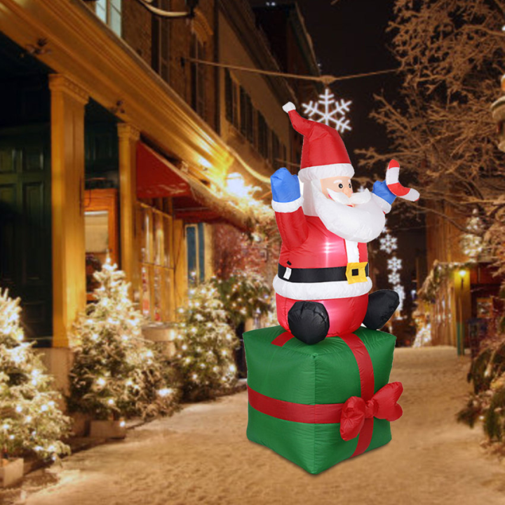 1-8เมตรพองซานตาคลอสรุ่นตุ๊กตาคริสต์มาสชุดตกแต่งลานเสาสำหรับคริสต์มาสปีใหม่ปาร์ตี้ตกแต่ง-navidad-เครื่องประดับ
