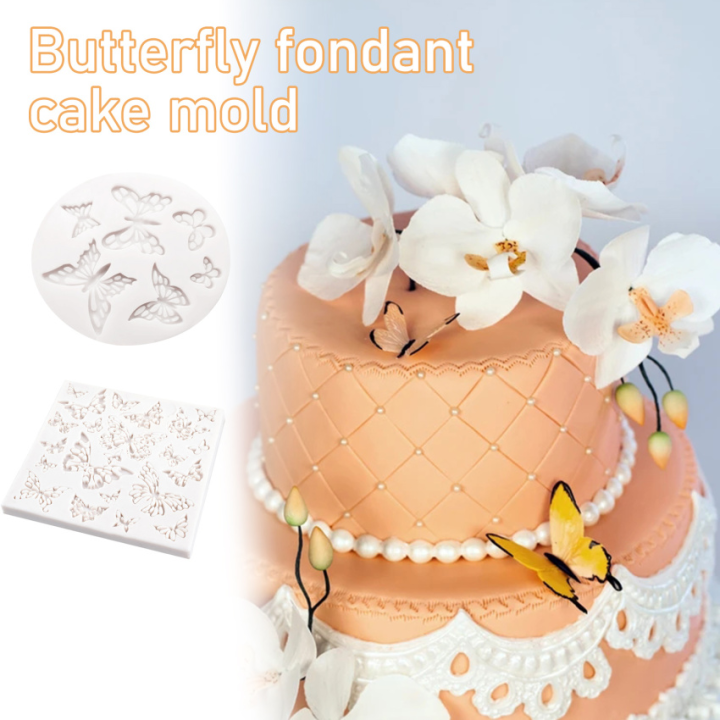 Oval Shape Butterfly Pattern Fondant Cake Baking Mold Chocolate Candy DIY  Molds Cake Decoration Tools Kitchen Accessories