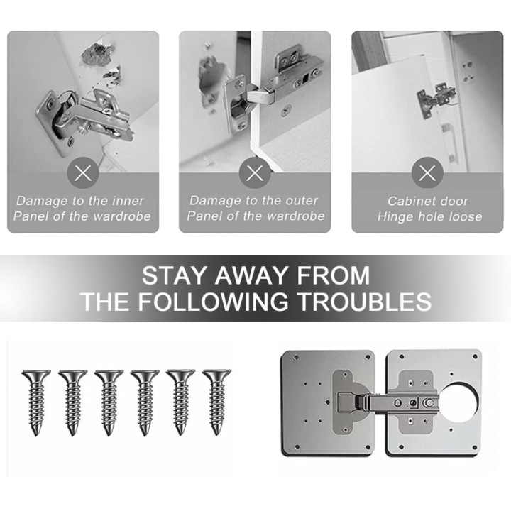 Hinge Repair Plate Stainless Steel Kitchen Brackets