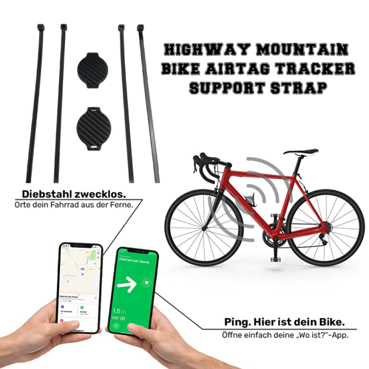 Airtag Holder Bike Reflector Hidden Under Seat Airtag Mount Cases