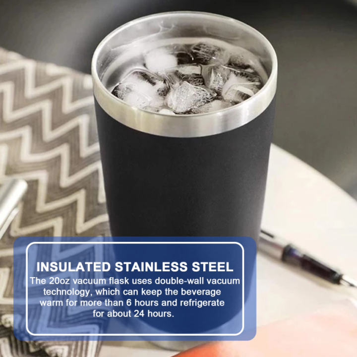 Stainless Steel Beer Mug, Tea Coffee Cup, LeakProof Insulation Vacuum