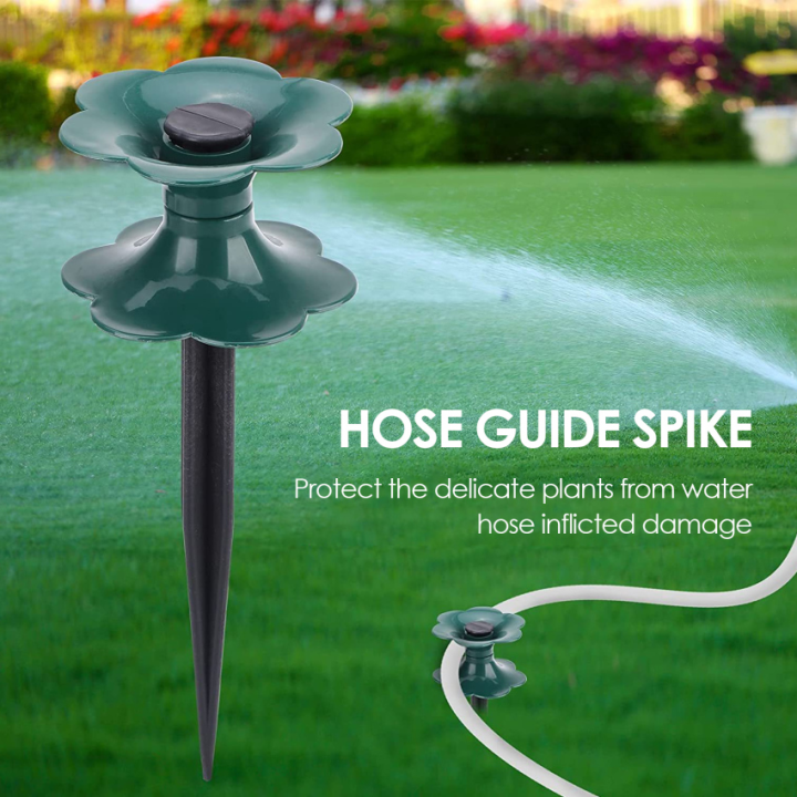 3/5PCS Garden Hose Guide Spike, Zinc Coated Rust Free Long Metal Spike