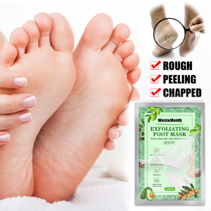 Argan Oil Foot Mask Moisturizing Nourishing Exfoliating Remove Dead Skin Heels Anti Crack