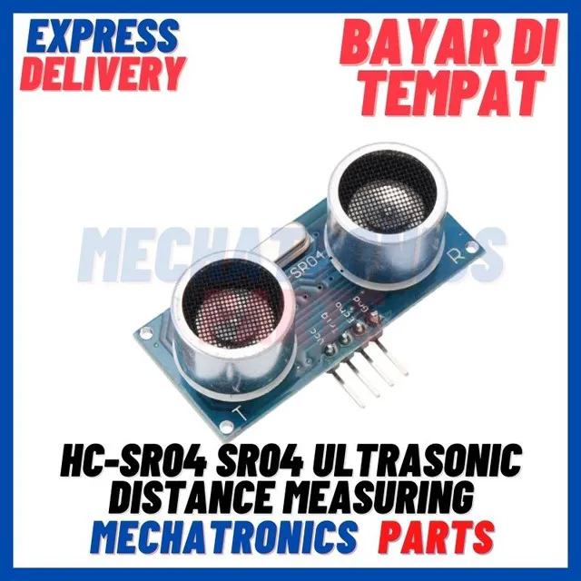 Elc[sen 0002] Hc Sr04 Sr04 Ultrasonic Distance Measuring Transducer Sensor Module Lazada Indonesia