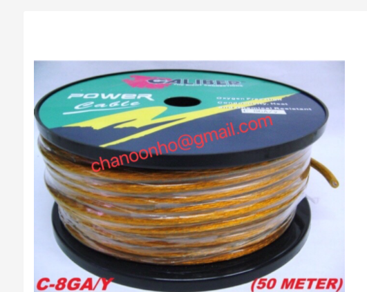 C-8GA/Y-CALIBER 8 AWG POWER CABLE-(50 METER) | Lazada