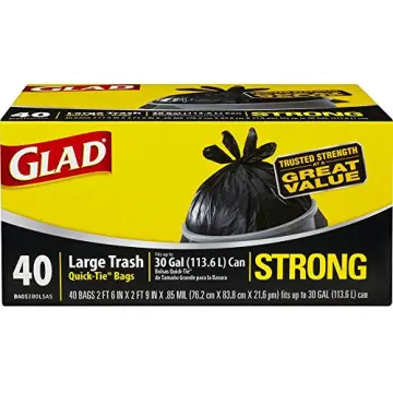 Glad Medium Drawstring Trash Bags with Clorox, 8 Gallon Grey Trash Bags,  Lemon Fresh Bleach Scent, (Package May Vary), Lemon, 80 Count