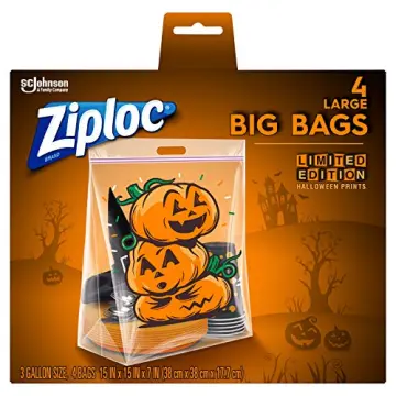 Ziploc Storage Bags, Double Zipper Seal & Expandable Bottom, Jumbo