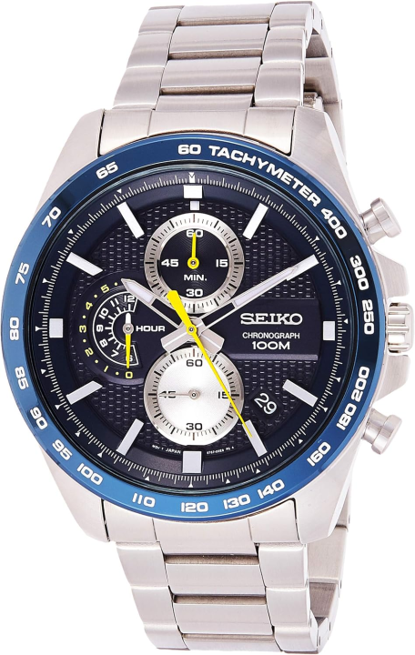 Đồng hồ Seiko cổ sẵn sàng (SEIKO SSB259P1 Watch) Seiko 44mm Steel Bracelet  & Case Hardlex