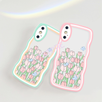 เคสโทรศัพท์ผีเสื้อดอกไม้ดอกทิวลิปที่3D สามารถใช้ได้กับ REALME C2 C35 5 PRO C55 C15 C33 5I 3 C21Y 6 8 4G C21 C31 8I 7I C12 C25 9 PLUS C30S NARZO 50A PRIME C11 2021เคสฝาหลังอ่อนนุ่มซิลิโคนหนาทนทานต่อการตก