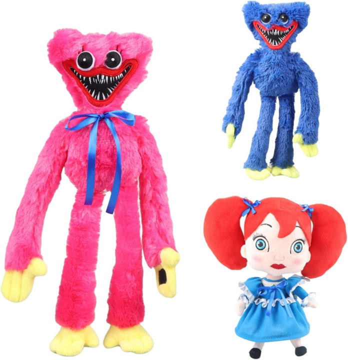 Poppy Playtime Game Huggy Wuggy Plush Toy Dolls 40cm Tall Pink Or Blue