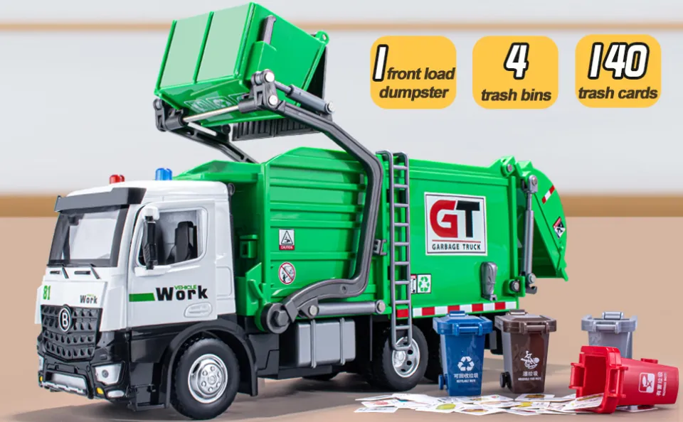 front loader garbage truck toy