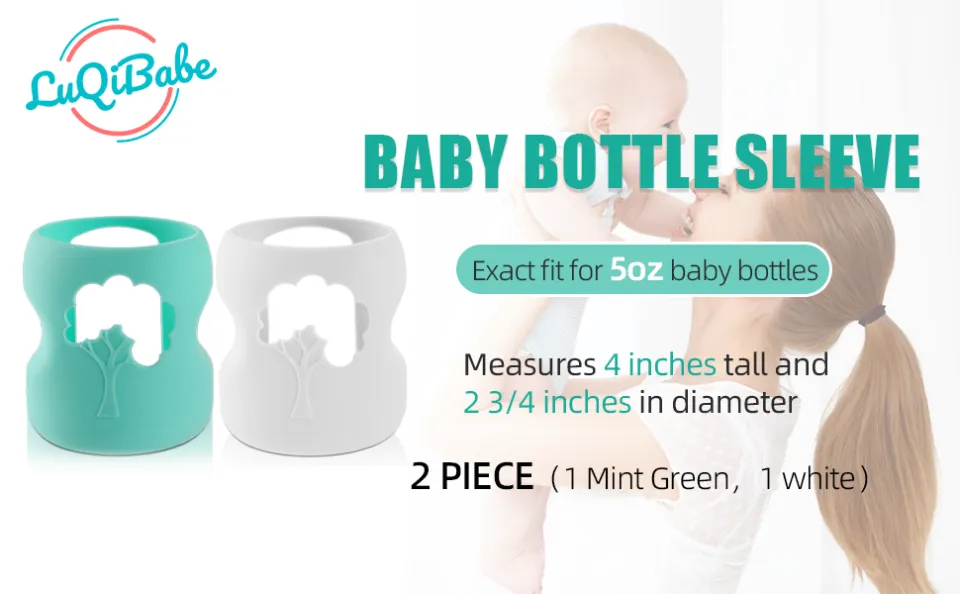 LuQiBabe (2-Pack) Baby Bottle Sleeves for Dr. Brown Baby Bottles 5