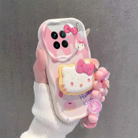 เคสสำหรับ Redmi 9 10 9A 10C A1 9C 12C A2 K40 Pro POCO F3เคสมือถือกำไลข้อมือโซ่ Powerpuff เด็กหญิงแว่นตากันแดดน่ารักการ์ตูนแมว