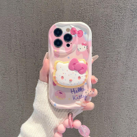 เคสสำหรับ Redmi Note 12 11 10 Pro Max 11S 10T K30 K50 Pro POCO X2เคสมือถือกำไลข้อมือสายโซ่ POCO สาวๆแว่นตากันแดดน่ารักๆลายแมวฮัลโหลคิตตี้3D การ์ตูนเลนส์เต็ม