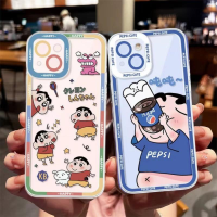 เคสโทรศัพท์สำหรับ Infinix 30i ร้อน30 20S 12 10 30 Play Tecno Camon 19 Pova 4 3 2 Note 12 10 Pro Smart 5เคส TPU ใสนุ่ม Angel Eyes Crayon Shin-Chan ฝาหลังรูปการ์ตูนน่ารักแบบเกาหลีกันกระแทกอนิเมะพิเศษ-การป้องกันเต็มรูปแบบบาง