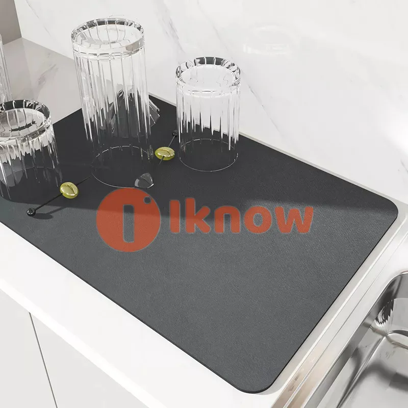 Cheers.US Silicone Dish Drying Mat -Large Flexible Rubber Drying Mat, Heat  Resistant Silicone Trivet, Counter Top Mat, Dish Draining Mat, Sink Mat for