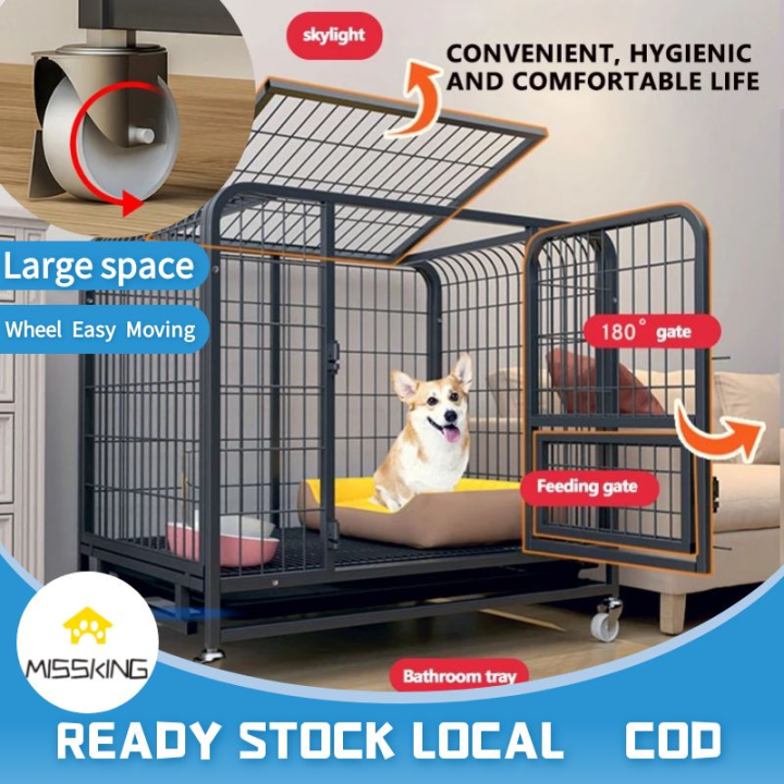 ☛Heavy Duty Cage Square Tube Dog Cage indoor Cat Cage Big Dog cage