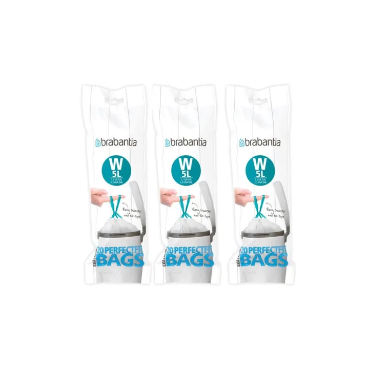 Brabantia ถุงขยะ สำหรับถังขยะขนาด 5 ลิตร Brabantia Perfect Fit Bags