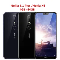For Nokia 6.1 Plus 4GB 64GB 5.8 Smartphone Snapdragon 636 Octa Core 3060mAh 16.0MP + 5.0MP กล้องลายนิ้วมือ ID ปลดล็อกโทรศัพท์มือถือ