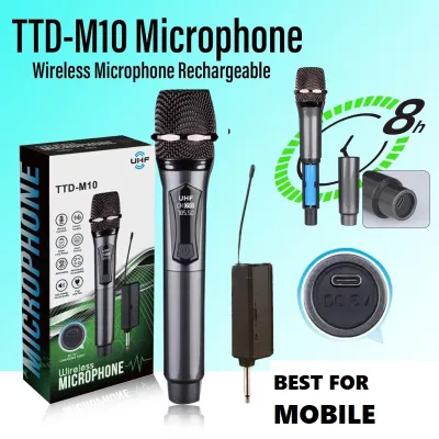Universal Handheld Rechargeable Wireless Microphone — Mobile & DSLR