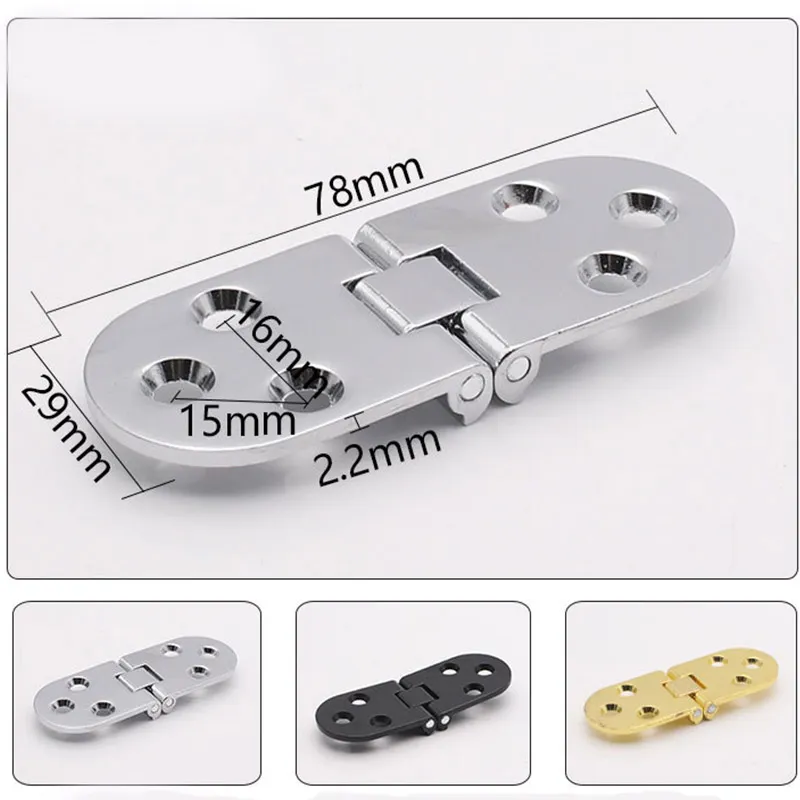 4pcs Furniture Fittings Folding Hinges Self Supporting Folding Table  Cabinet Door Hinge Flush Mounted Hinges For Kitchen Furniture