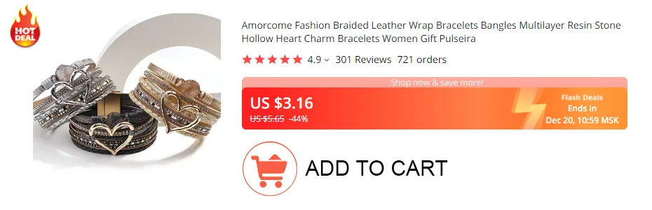 Amorcome Fashion Braided Leather Wrap Bracelets Bangles Multilayer Resin  Stone Hollow Heart Charm Bracelets Women Gift Pulseira