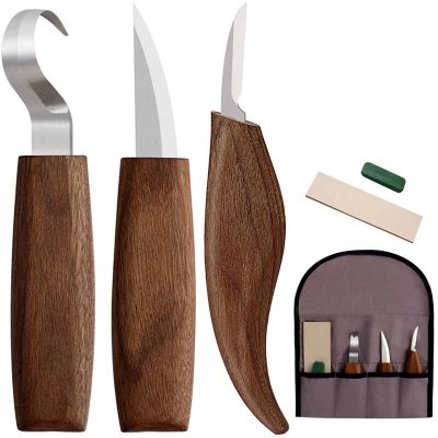 [yusx]ชุดเครื่องมือตัดมือสิ่วงานไม้5/3ชิ้นมีดแกะสลักไม้แบบทำมือมีดแกะสลักไม้เครื่องตัดมีดแกะสลักแกะสลักไม้