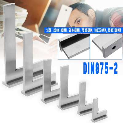 [yusx] เครื่อง DNI875/2เครื่องสแควร์90องศาแม่นยำวัดมุมไม้บรรทัดมุมขวาวิศวกรชุดเครื่องมือวัดฐานกว้าง