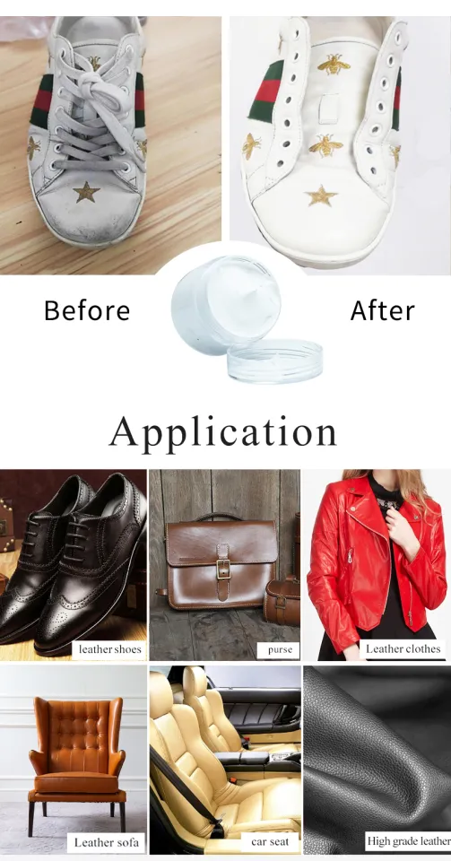 30ml Black Leather Paint Shoe Cream for Leather Sofa Bag Clothing Repair  Restoration Color Change Paint