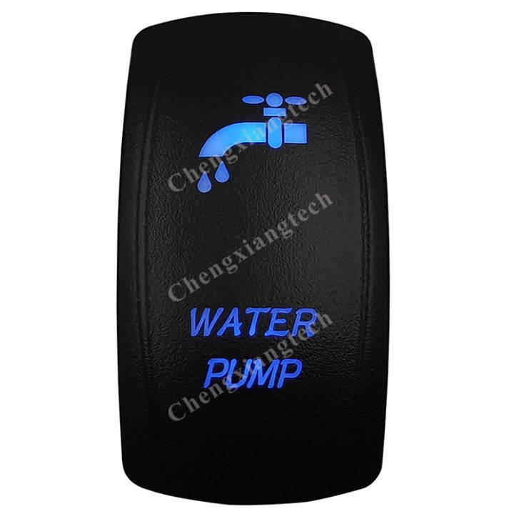 【ZMMT】WATER PUMP Car Boat Blue Led 5 Pin Rocker Switch 12V 20A SPST ON OFF Toggle Switch