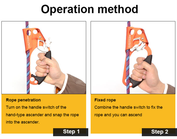 antushop-อุปกรณ์ปีนเขาแบบแมนนวล-อุปกรณ์ปีนเขาอุปกรณ์ปีนเชือกสำหรับใช้ปีนขึ้นภูเขา
