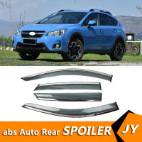 【qjus
】 สำหรับ Subaru XV 2012-2017กระจกบังแดดที่บังช่องอากาศชุดกันฝนสำหรับ Subaru XV อุปกรณ์ตกแต่งรถยนต์4ชิ้น/เซ็ต