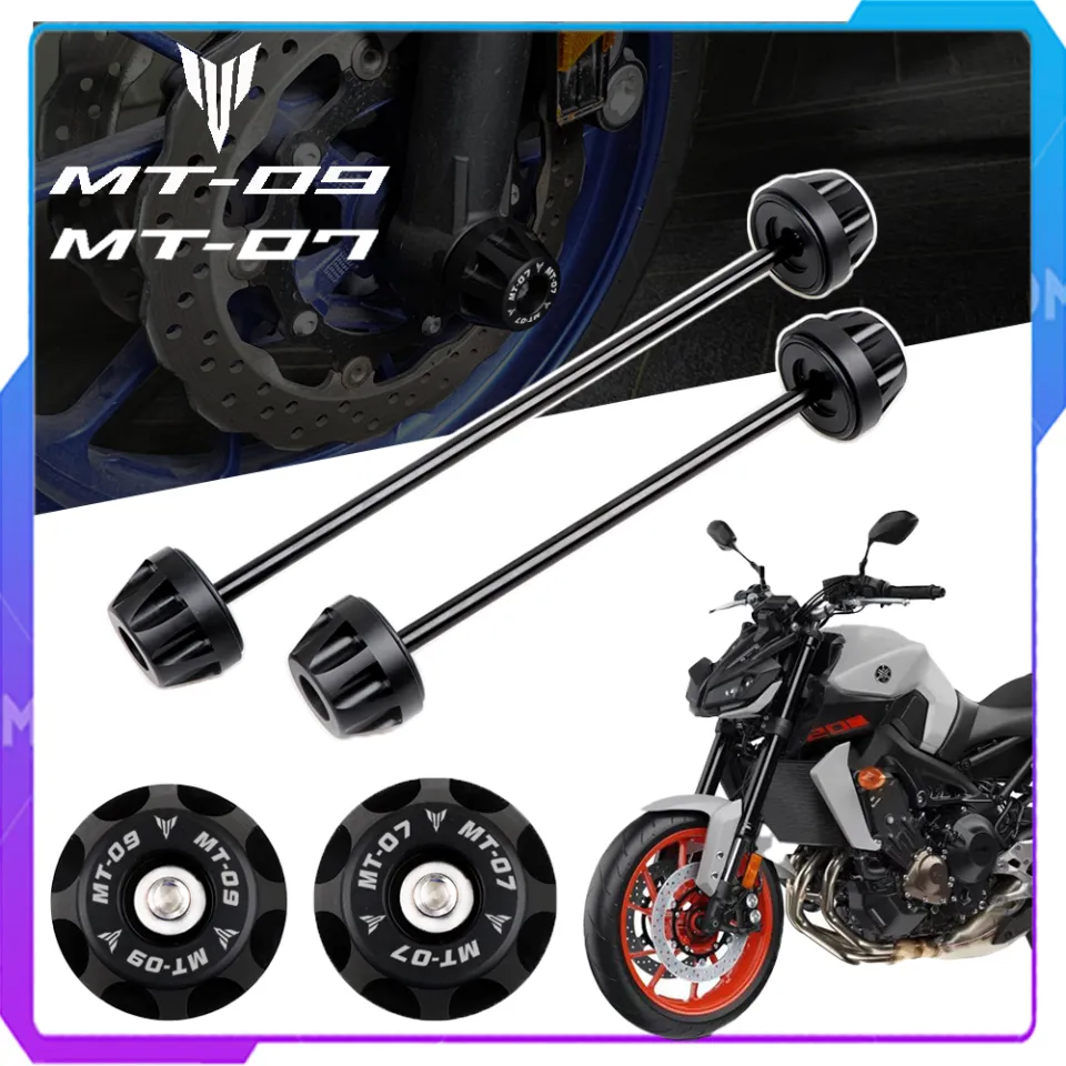 Rear Front Axle Fork Crash Slider For YAMAHA MT-07 FZ-07 2014-2021