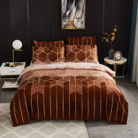 Geometric Duvet Cover Set Bed Set Comforter Bedding Set Luxury Quilt Cover with 1/2Pillowcase Single Double Twin Full Queen King