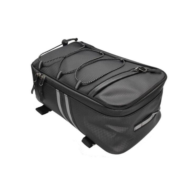 Bicycle Rack Rear Carrier Bag PU Leather Waterproof Storage Bag 8L
