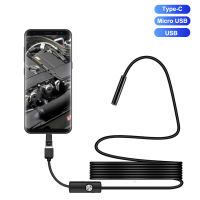 【ussw1】1เมตร/1.5เมตร/2เมตรกล้อง Endoscope กันน้ำ Endoscope Borescope ปรับลวดอ่อน7มิลลิเมตรประเภท-C USB ตรวจสอบจี้สำหรับรถ