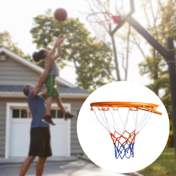 antushop-ห่วงบาสเก็ตบอลของเด็ก32ซม-โครงลูกบอลเล่นในร่มกลางแจ้งอุปกรณ์เสริมสำหรับเด็กใช้ในบ้านขอบบาสเกตบอล