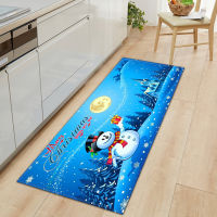 Christmas Kitchen Bedroom Mat Entrance Doormat Childrens Tatami Long Rug Home Hallway Balcony Bathroom Anti-Slip Floor Carpet