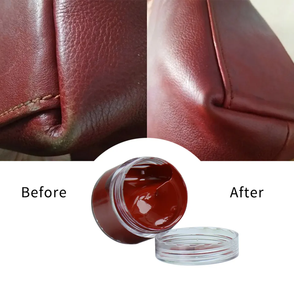 50ml Black Leather Care Paint Leather Repair Paste Shoe Cream for Sofa Car  Seat Scratch Crack Restoration Leather Coloring Paint