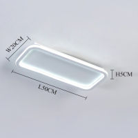 Ultra-thin LED ceiling lamp rectangular round Atmospheric black and white bedroom study living room ceiling light