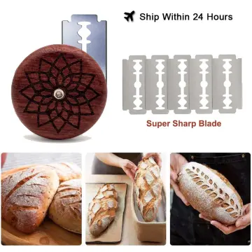 Wooden Handle Sourdough Bread Scoring Lame Bread Slashing Tool With Blades  Bakers Lame Dough Scoring Knife - Temu South Korea