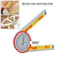 [yusx] มืออาชีพมุมเลื่อยตัดองศา Protractor 360 ° ไม้บรรทัดวัดมุมเครื่องมือปรับระดับฟอง Goniometer Pro ทนทาน